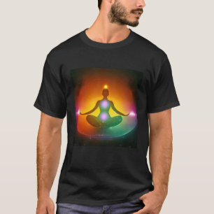 Yoga Meisje Vrouw Zonnegroet Meditatie Chakra T-shirt