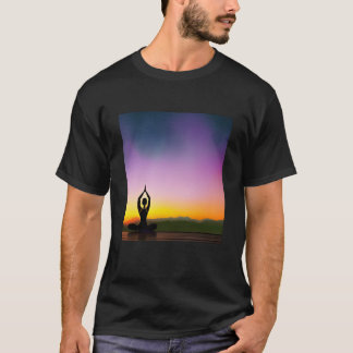 Yoga Meisje Vrouw Zonnegroet Meditatie Chakra T-shirt
