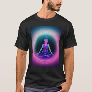Yoga Meisje Vrouw Zonnegroet Meditatie Chakra  T-shirt