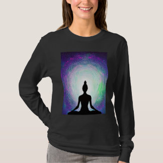 Yoga Meisje Vrouw Zonnegroet Meditatie Chakra  T-shirt