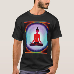 Yoga Meisje Vrouw Zonnegroet Meditatie Chakra T-shirt