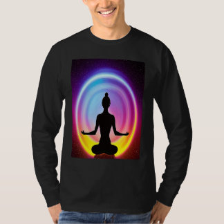 Yoga Meisje Vrouw Zonnegroet Meditatie Chakra T-shirt