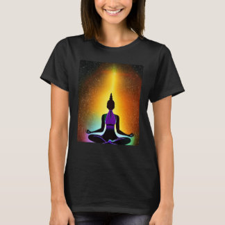 Yoga Meisje Vrouw Zonnegroet Meditatie Chakra  T-shirt