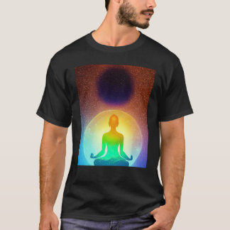 Yoga Meisje Vrouwelijke Zonnegroet Meditatie Chakr T-shirt