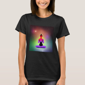 Yoga Meisje Vrouwelijke Zonnegroet Meditatie Chakr T-shirt