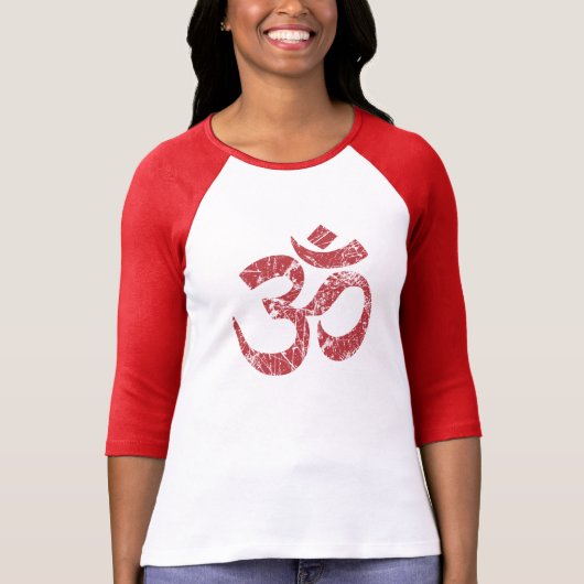Yoga met groot omslagsymbool t-shirt (Voorkant)