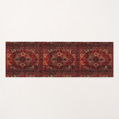 Yoga Modèle de tapis oriental en rouge foncé (Devant (Horizontal))