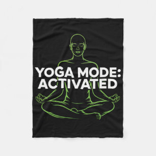 Yoga Modus Geactiveerd Mindful Fitness Meditatie K Fleece Deken