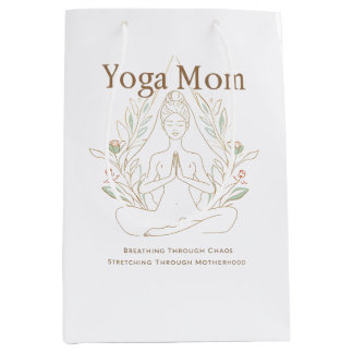 Yoga Moeder Ademt Door Moederschap Medium Cadeauzakje