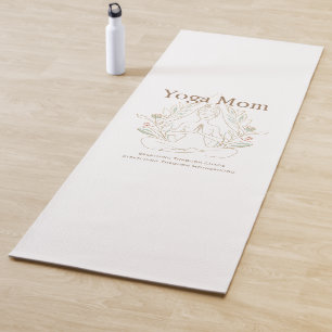 Yoga Moeder Ademt Door Moederschap Yogamat