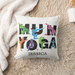 Yoga Moeder Meditatie Hobby Schattige Mam Kussen