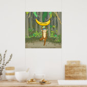 Yoga Monkey Poster (Keuken)