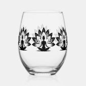 Yoga Mood Wijnglas Zonder Voet (Achterkant)