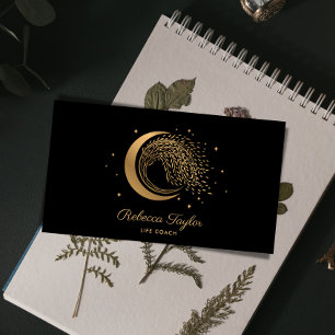 yoga moon trendy life coach WILLOW Wtree gold Bus Visitekaartje