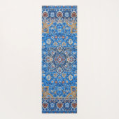 Yoga Motif de tapis bleu persan turc (Dos)