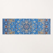 Yoga Motif de tapis bleu persan turc (Devant (Horizontal))