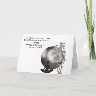 Yoga motivatie quote kaart