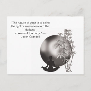 Yoga motivatie quotes briefkaart