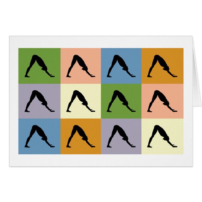 Yoga naar beneden toe (Voorkant Horizontaal)