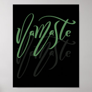 Yoga, Namaste, Fantasie Cursief  Poster