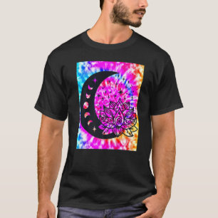 Yoga Namaste Maan Tie Die Boeddha 1 T-shirt