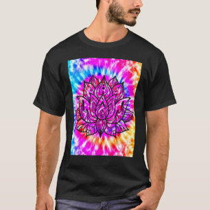 Yoga Namaste Moon Stropdas Die Buddha Lotus T-shirt