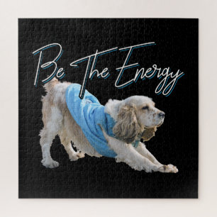 Yoga Neerwaartse Hond - Wees de Energie Quote Legpuzzel