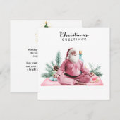 Yoga Noël Père Noël Poster une invitation de fête (Devant / Derrière)