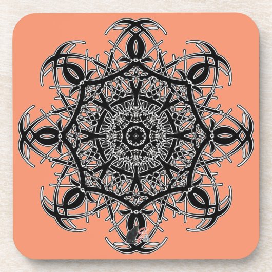 Yoga Octa Glyph Dessous de verre Dusk (Devant)