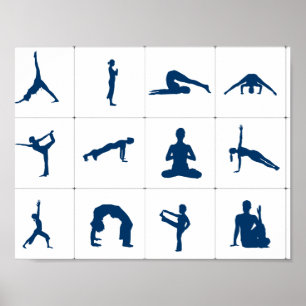 Yoga Oefeningen Poster