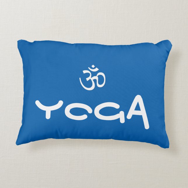 Yoga Om Accent Pillow Decoratief Kussen (Achterkant)