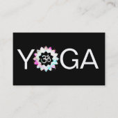 *~* Yoga OM Aum Docent Mandala Lotus Visitekaartje (Voorkant)