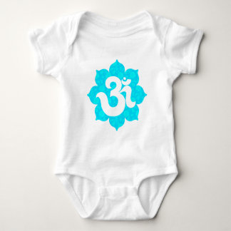 Yoga Om in Lotus lichtblauw Romper