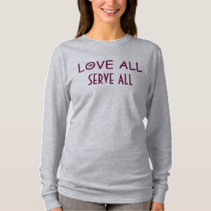 YOGA OM Love All Serve All Women's T-Shirt
