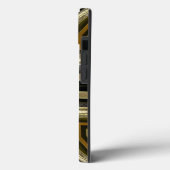 Yoga OM Zwart Goud Zonneschijn Galaxy S5 Hoesje (Achterkant / Links)