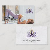Yoga op de vloer visitekaartje (Voorkant / Achterkant)