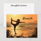 Yoga op het strand Briefkaart (Voorkant / Achterkant)