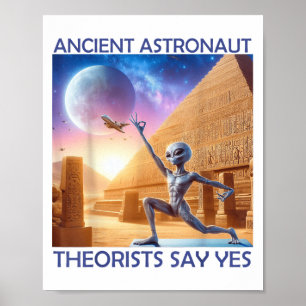 Yoga Oude Astronaut Theoristen Zeggen Ja De Alien Poster
