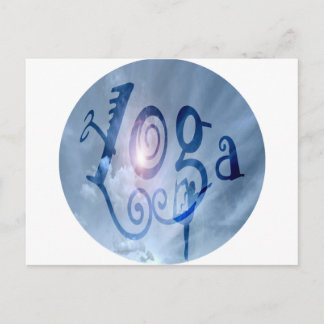 Yoga Outdoor Clouds Briefkaart