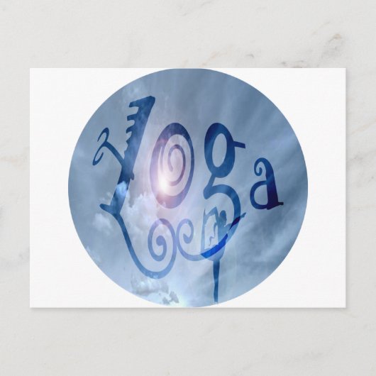 Yoga Outdoor Clouds Briefkaart (Voorkant)
