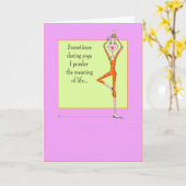 Yoga-overpeinzende houding kaart (Gele Bloem)