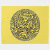 YOGA OVERTUIGINGEN FLEECE DEKEN (Voorkant (Horizontaal))