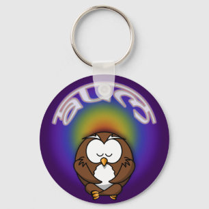 yoga owl sleutelhanger