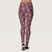Yoga Pants Chocolate Sprinkle Donut Pattern Leggings (Achterkant)