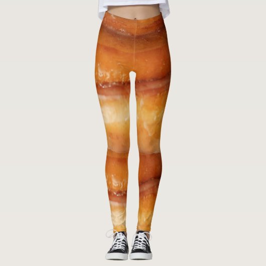 Yoga Pants Giant Cinnamon Roll Stretch Leggings (Voorkant)