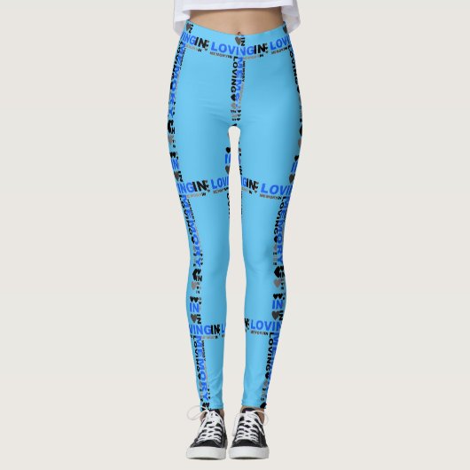 Yoga Pants Leggings Stretch Pants in Loating Memor (Voorkant)