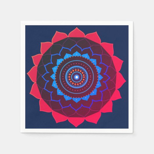 Yoga Party Paper Napkin Servet (Voorkant)