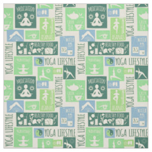 Yoga Pattern-structuur Stof