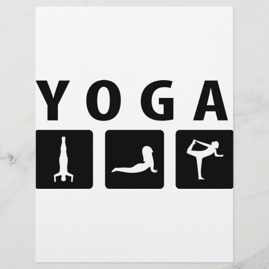yoga-pictogram flyer (Voorkant)