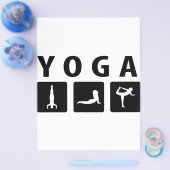 yoga-pictogram flyer (Enkel)
